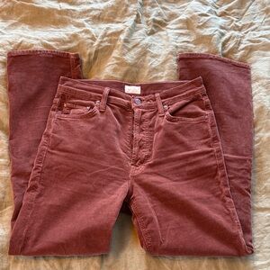 MOTHER Tomcat Ankle Corduroy Pant